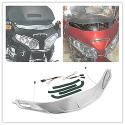 Red Windshield Trim & Light For Honda Goldwing 1800 2001-2017 F6B 2013 2014 2015 2016 2017 Motorcycle