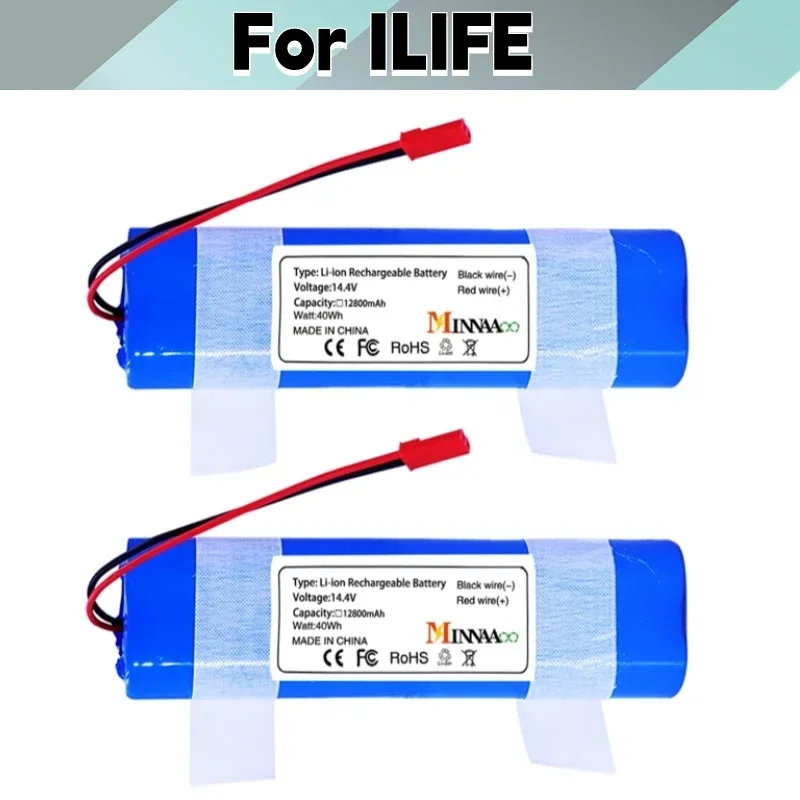 Original Rechargeable Battery For Ilife Zaco V3s V5s V8s DF45 DF43 V3 X3 V50 V55 V5Lpro 14.4V 2600Mah Robotic Cleaner Parts