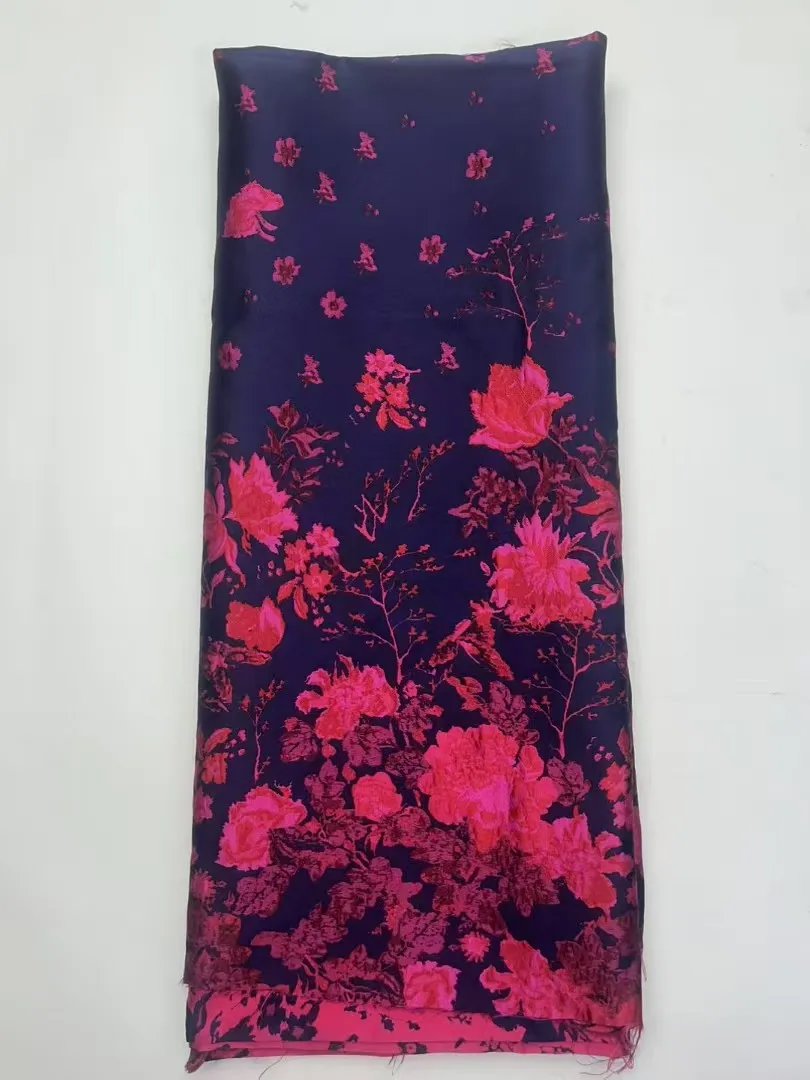 New Design Nigerian Organza Lace Fabrics 2025 African Brocade Jacquard Organza Lace Fabric High Quality French Tulle Lace Dress