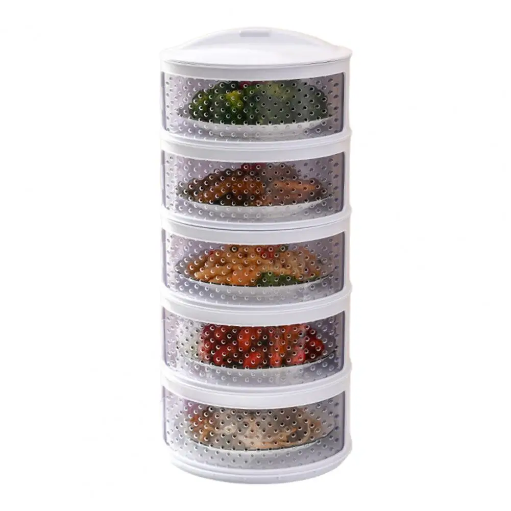 Multi-layer Food Warmer Stackable Insulated Vegetable Cover Anti-fly Dust-proof Heat Preservation Food Box for Picnic Bbq Helper