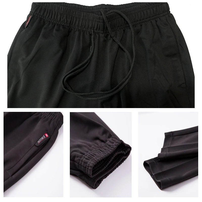 UnisexKitchen Work Loose Trousers Waist Elastic Chef Workwear Cook Pants Waiter Cargo Pants for Catering Work Canteen Café Bakin