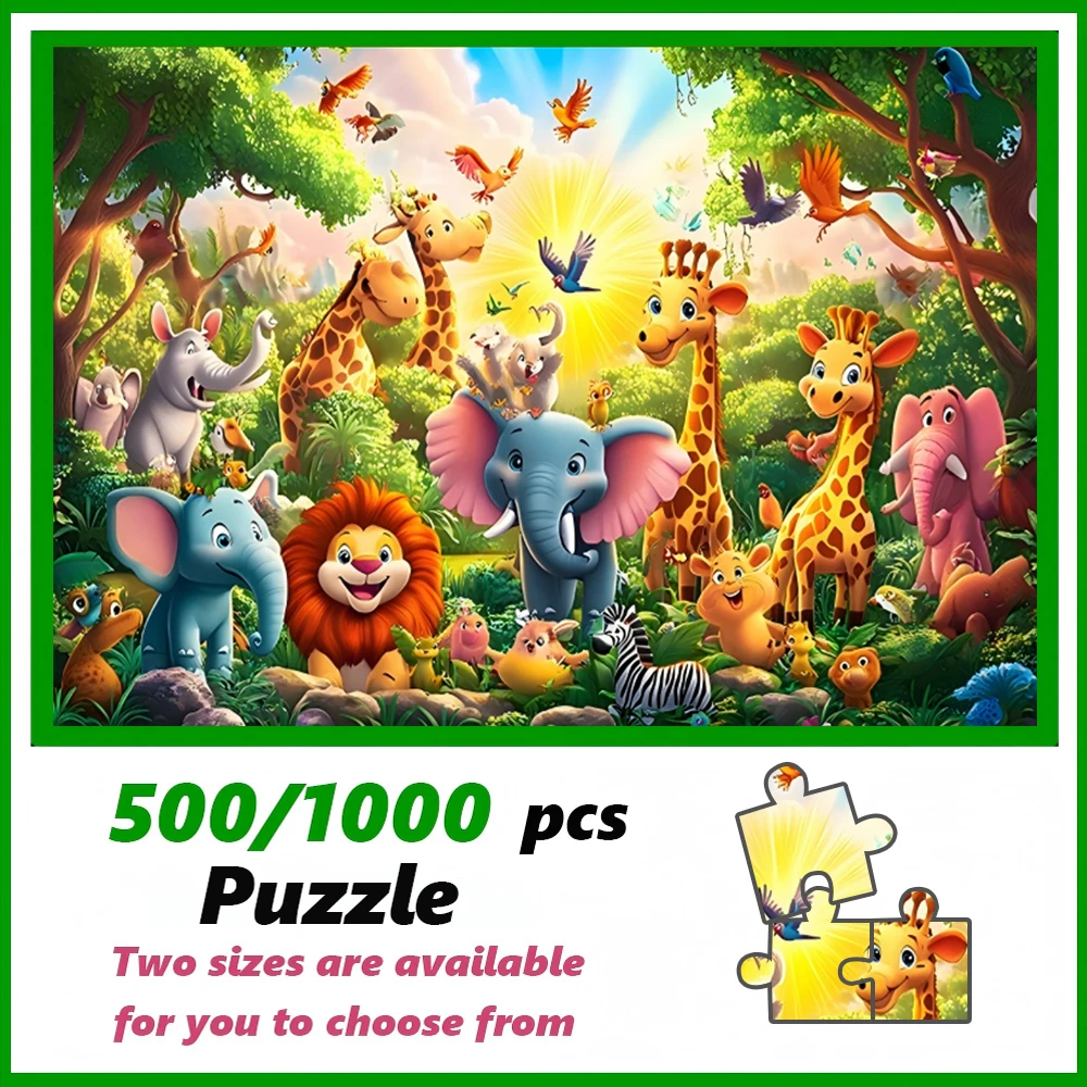 

A 500/1000pcs Adult Puzzle Game, High Quality, a Fun Family Game for Stress Relief, Perfect for Birthdays, Christmas, Halloween
