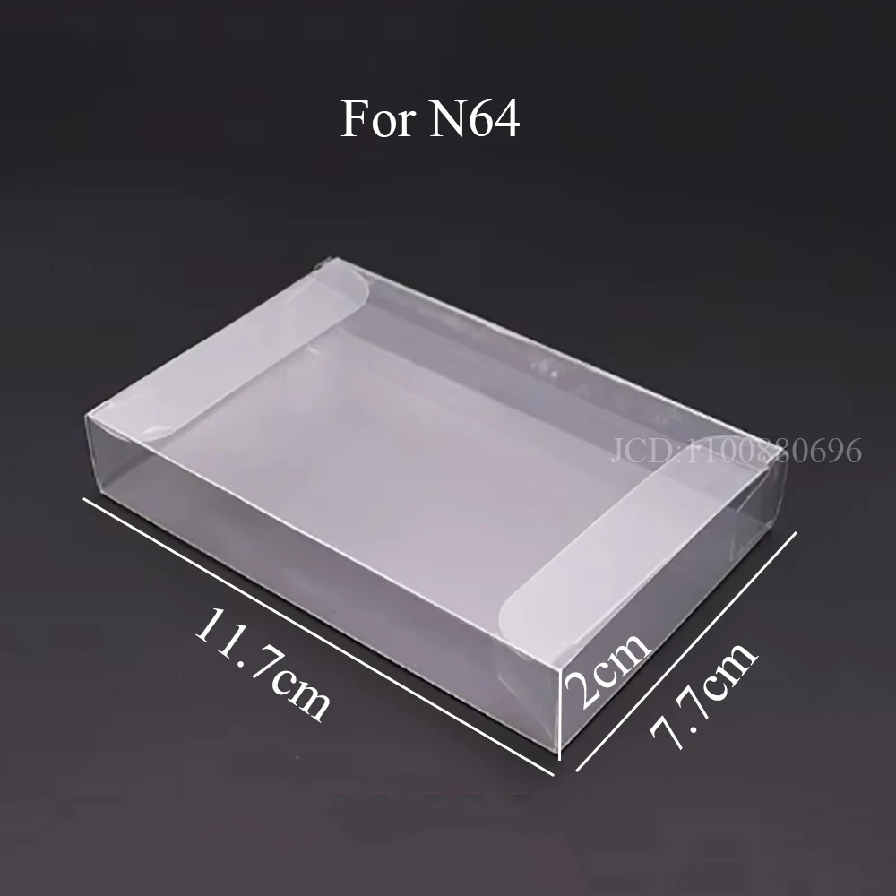 5PCS Clear Transparent Game Cartridge Box Case CIB Games Plastic PET Protector For N64 NES SNES GB GBA GBC NGPC Switch PS2/3/4