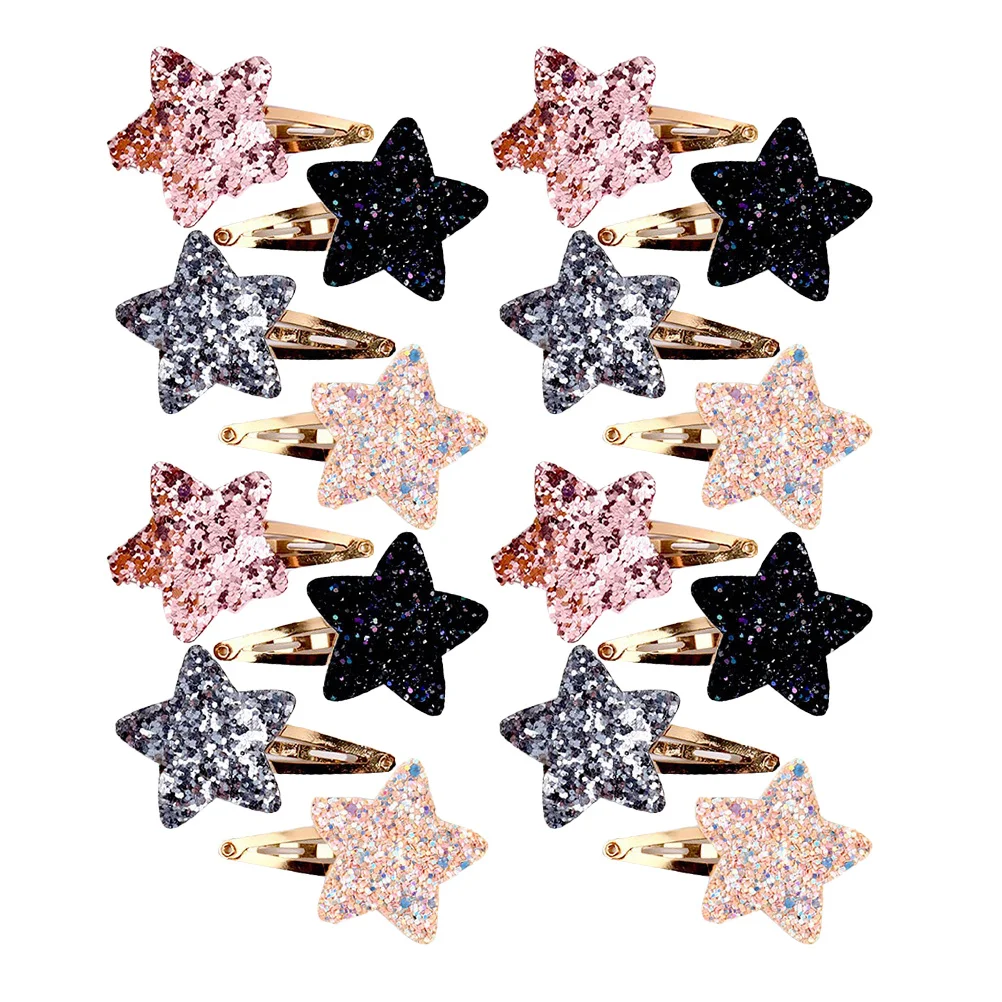 

Набор из 16 заколок-звездочек для волос: металлические зажимы для детей и женщин, милые заколки в форме звезды для фиксации челки
