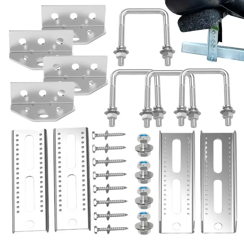 Boat Trailer Parts Jetski Trailer Bunk Brackets 8 Inch Galvanized Swivel Top Bunk Bracket Kit Boat Trailer Accessories And Parts