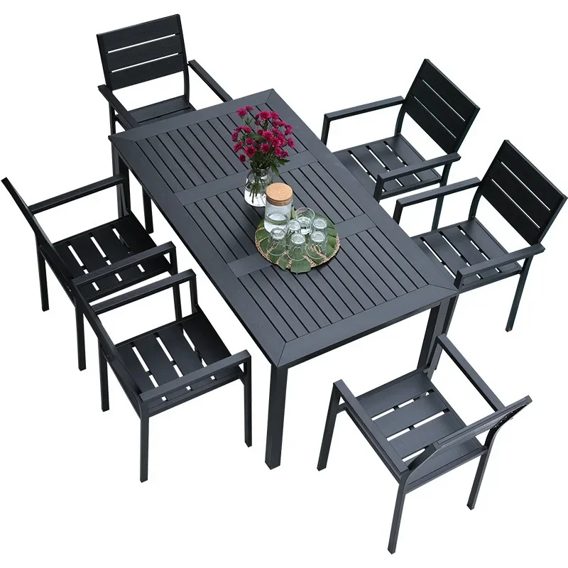 Dining Set Table And Chairs Plastic Wood Furniture Outdoor Furniture High Effective Rattan Outdoor Metal Contemporary