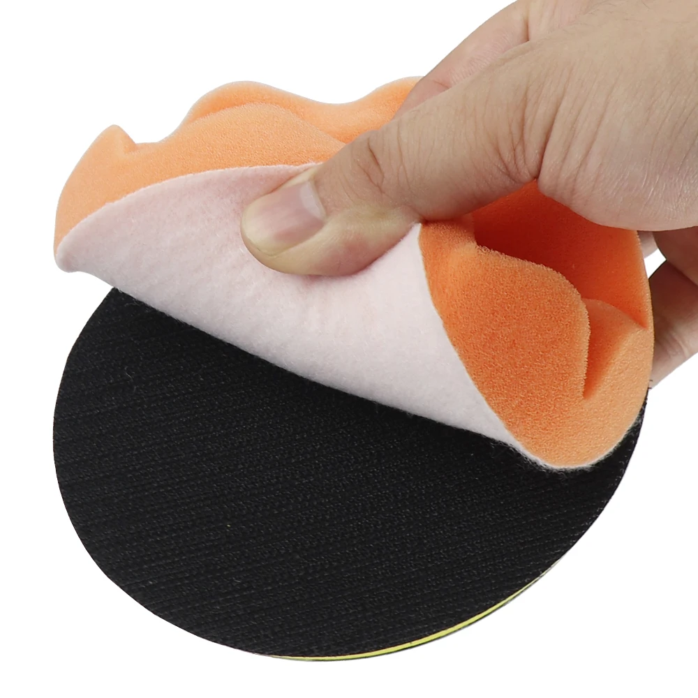 Kit per lucidatura per auto di bellezza automatica 9cs 125mm - Lucidatore in spugna Strumento per ceratura pulita con tamponi per lucidatura durevoli per lucidatura del veicolo Clea