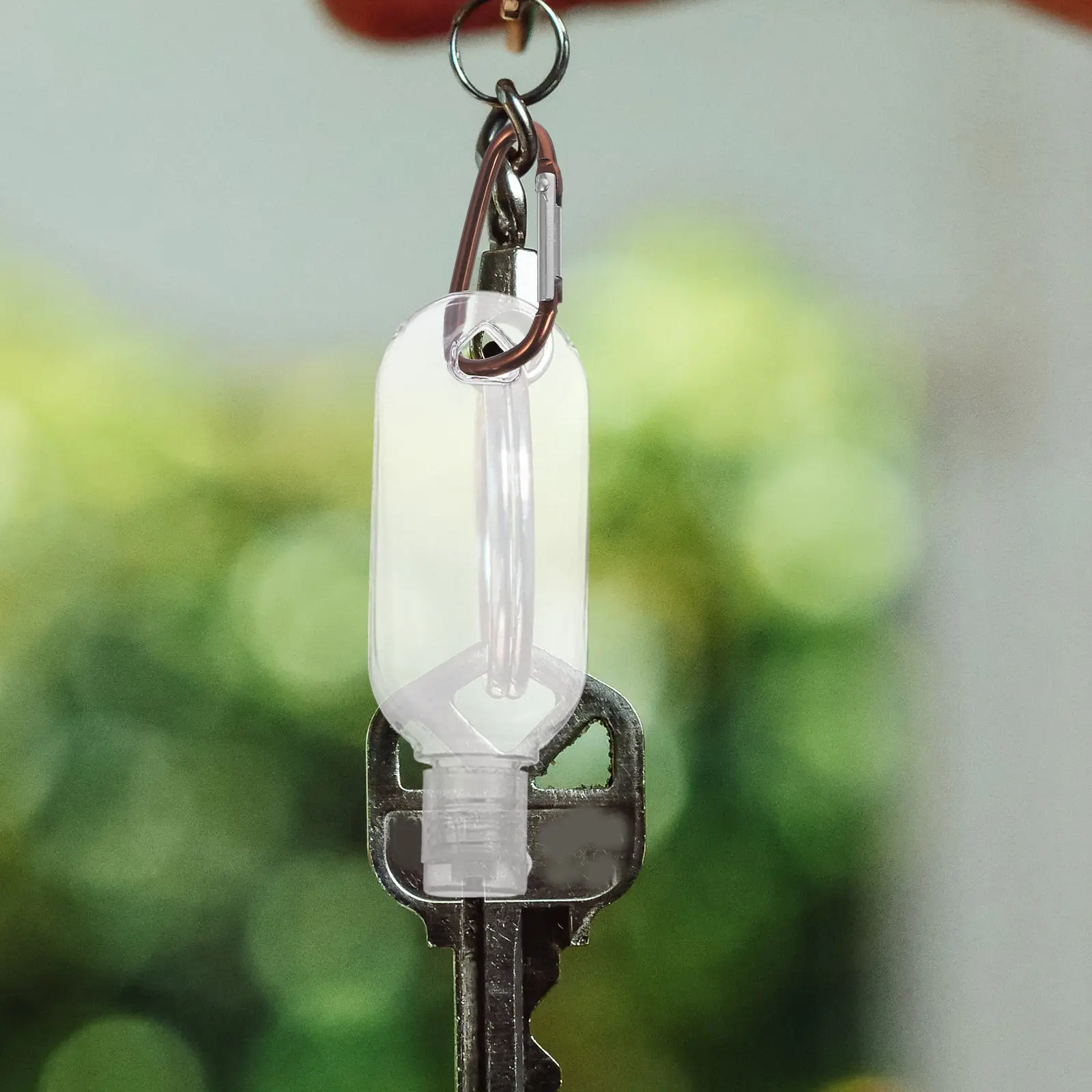 10 set Travel Empty Bottles Hand Container Refillable Keychain Spray Bottle Portable Liquid Carrier For Perfume