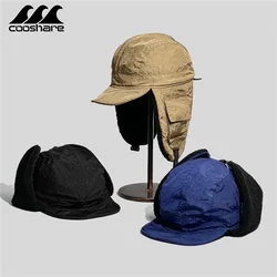 Winter Cap Cycling anti-freezing Padded Thickened Russian Cap Men Outdoor Warm Baseball Cap Windproof Cold Ear Protection Hats