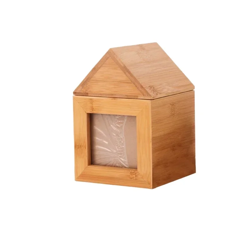 Pet urn cat dog commemorative box supplies pet wooden box solid wood photo frame wooden pet urn large combination