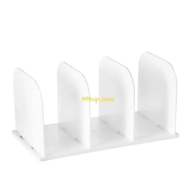 

C90C Desktop Book Organizers Stand Magazine Stand Book End 3 Slot Bookend for Shelf