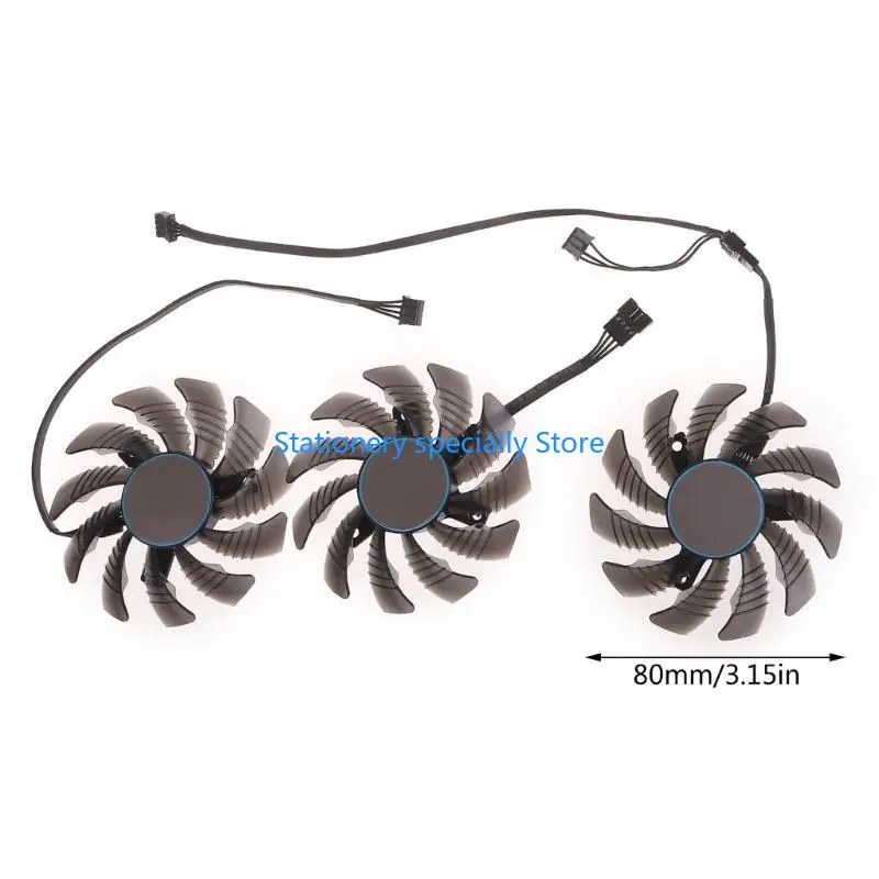 P0RB PLA09215S12H 4PIN 12V 0.55A رسومات بطاقة التبريد مروحة Forgigabyte RTX3080 3070TI