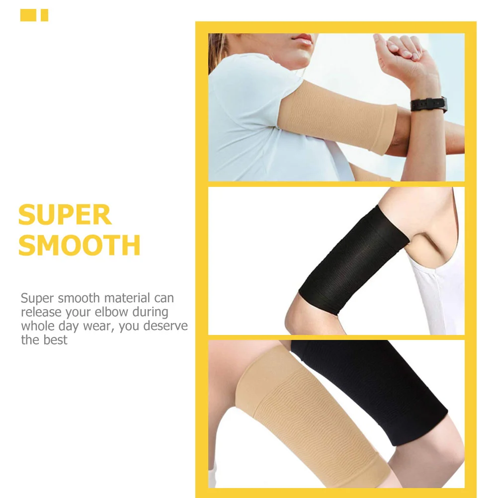 2 Pairs Arm Sleeve Shaped Compression Sleeves Women Yoga Pressure Elasticity Molded Fitness