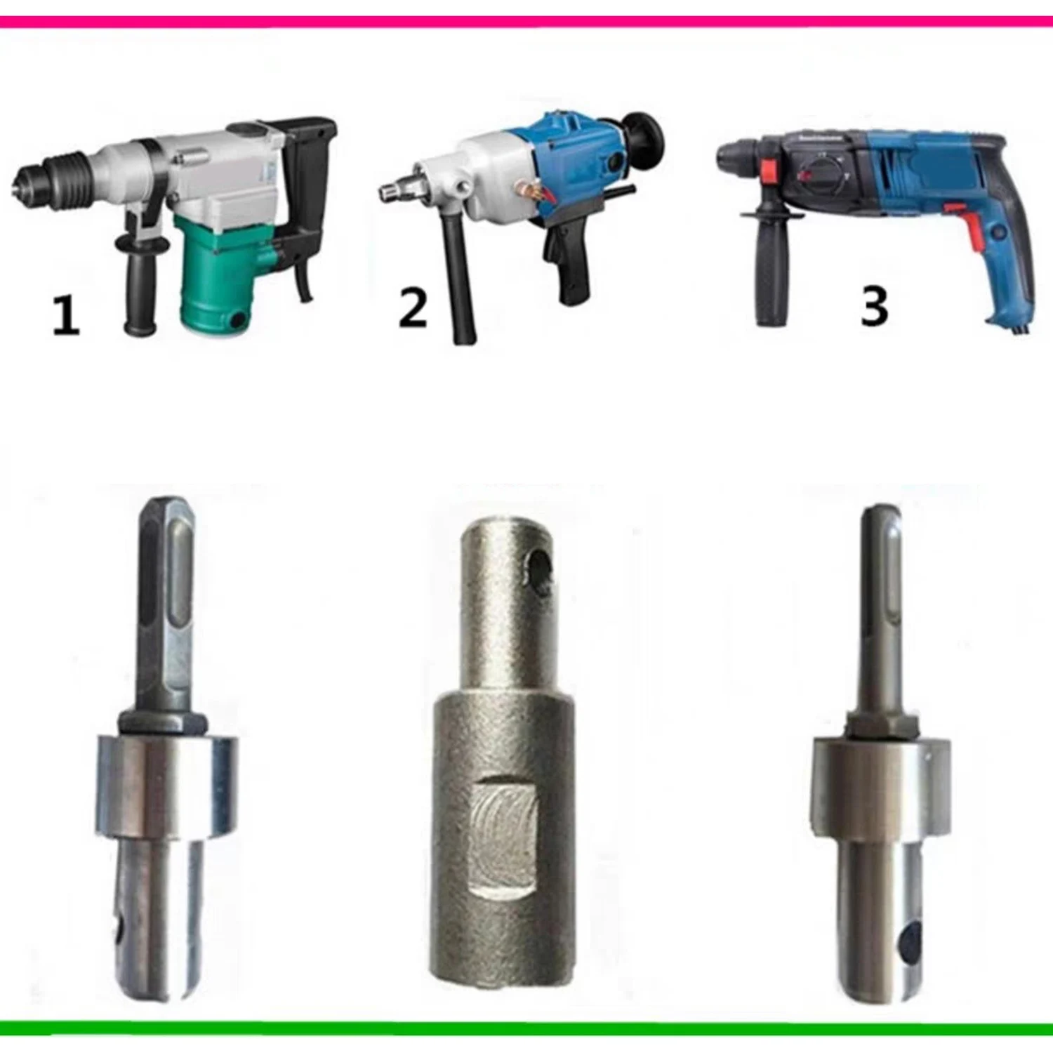 Electric SDS DIY Shank Head Converter Accessories Drill Bit Adapter Power Tool Earth Auger Square Durable-B