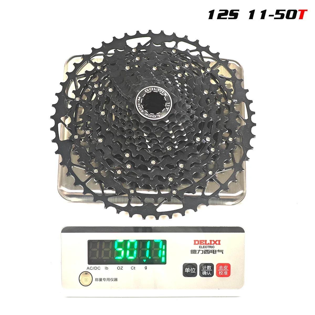 GOLDIX Ultraleichter MTB-Kassettenfreilauf k7 9/10/11/12/13 Geschwindigkeit HG-Struktur Kettenrad Kohlenstoffstahlmaterial für Mountainbike