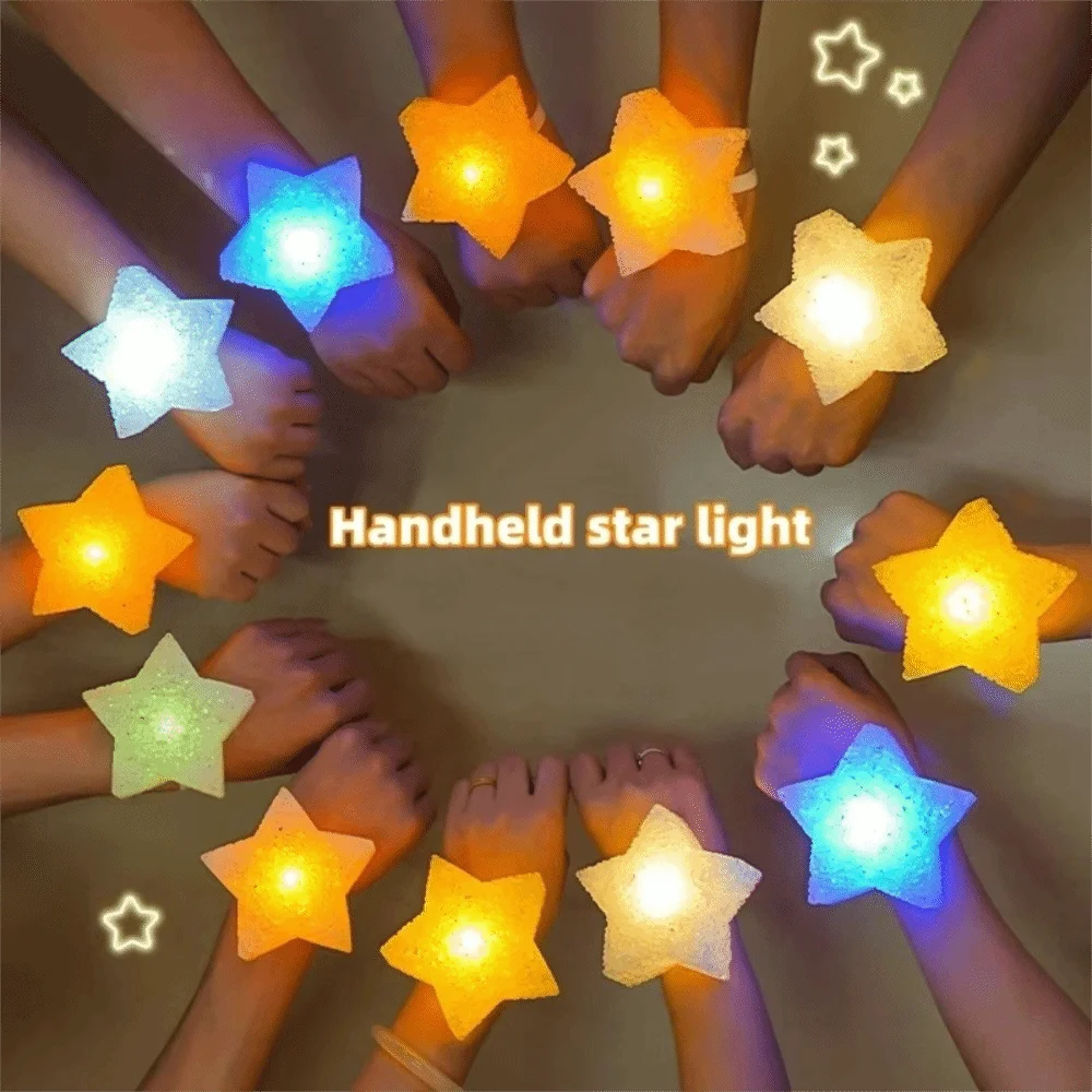 Anti-slip Band Handheld Star Light Children's Day Stage Performance LED Night Light Dance Lighting Christmas Valentine Decor