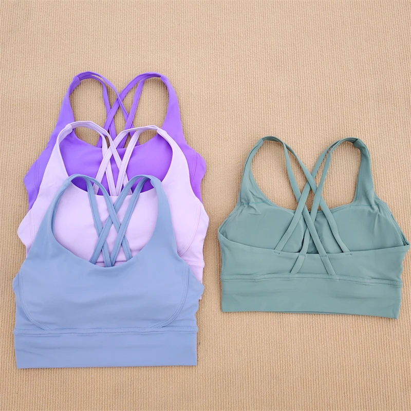 Sexy Sports Bra Spice Girls Cross Beauty Back Gym Yoga Bra Underwear Women's Casual Fitness Bra Top Soft Comfortable Breathable