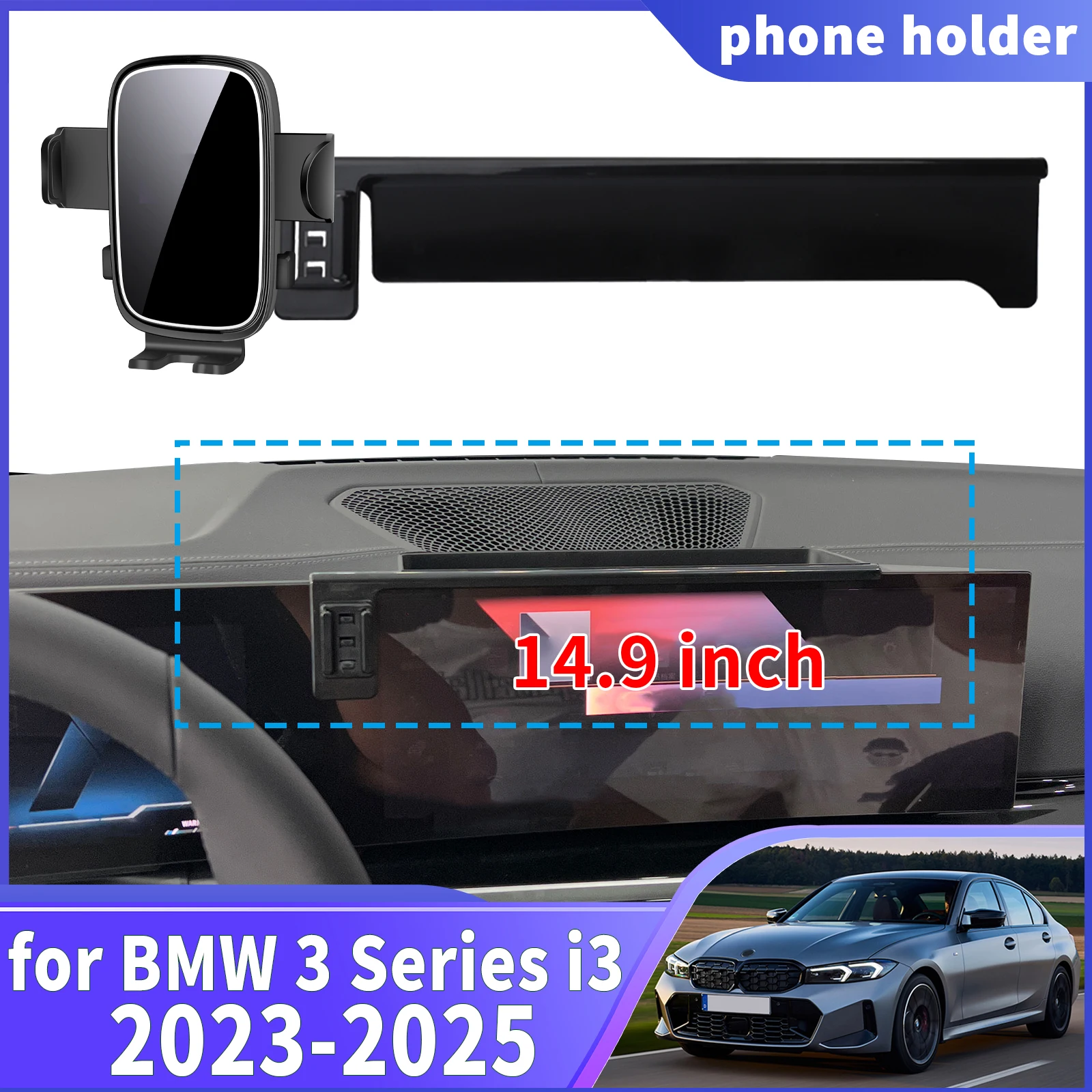 

fit for BMW 3 Series i3 2023 2024 2025 ​​Navigation Phone Holder Mount Customized Car accessoires