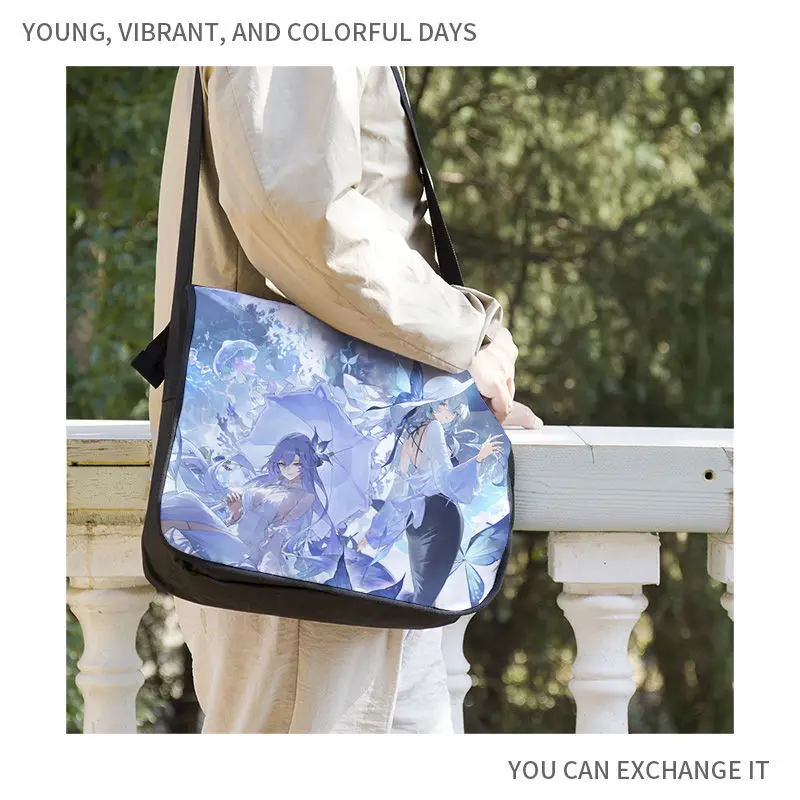 

2D Ming Chao Single Shoulder Backpack Laptop Crossbody Bag Unisex Casual Daily Cantrella Anime