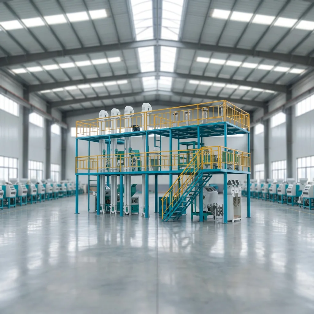 Automatic Maize Grits and Flour Milling Machine Commercial Corn Milling Processing Line with Grading System