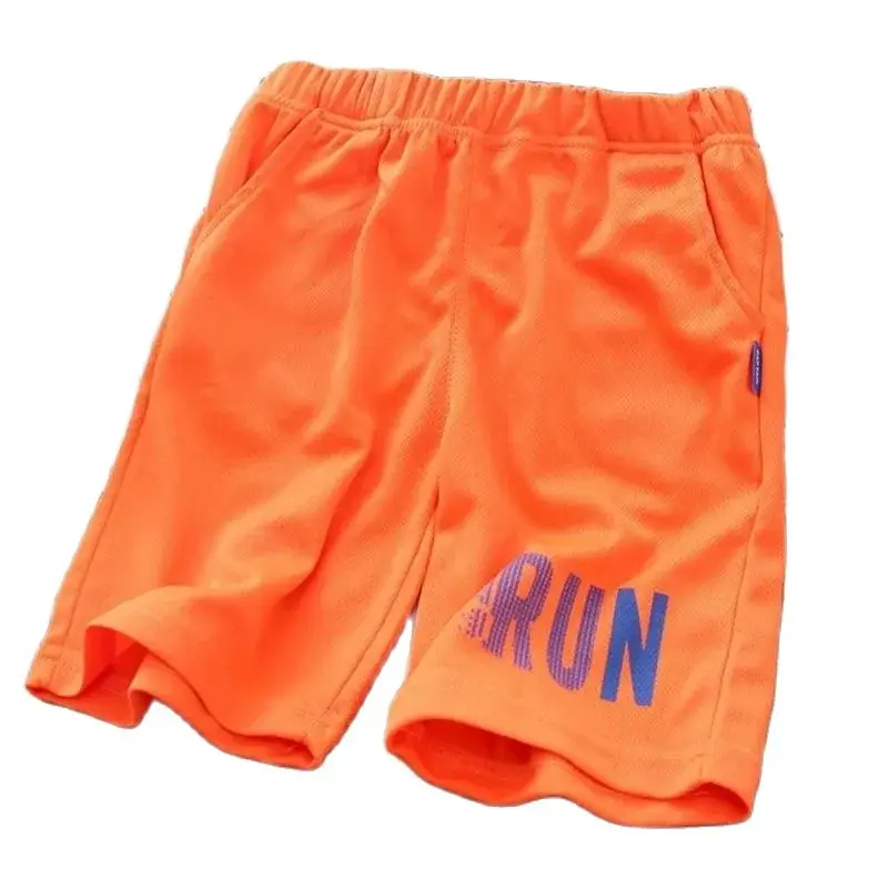 2022 Kids Sport Shorts Football Training Shorts Men Kits Soccer Uniform Boy Running Basketball Solid Color Loose Beach Shorts