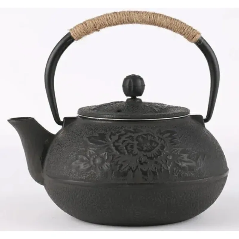 900ml Cast Iron Teapot Japanese Tea Kettle for Boiling Water Kitchen Teaware Chinese Teapots Tea Ceremony Accessories
