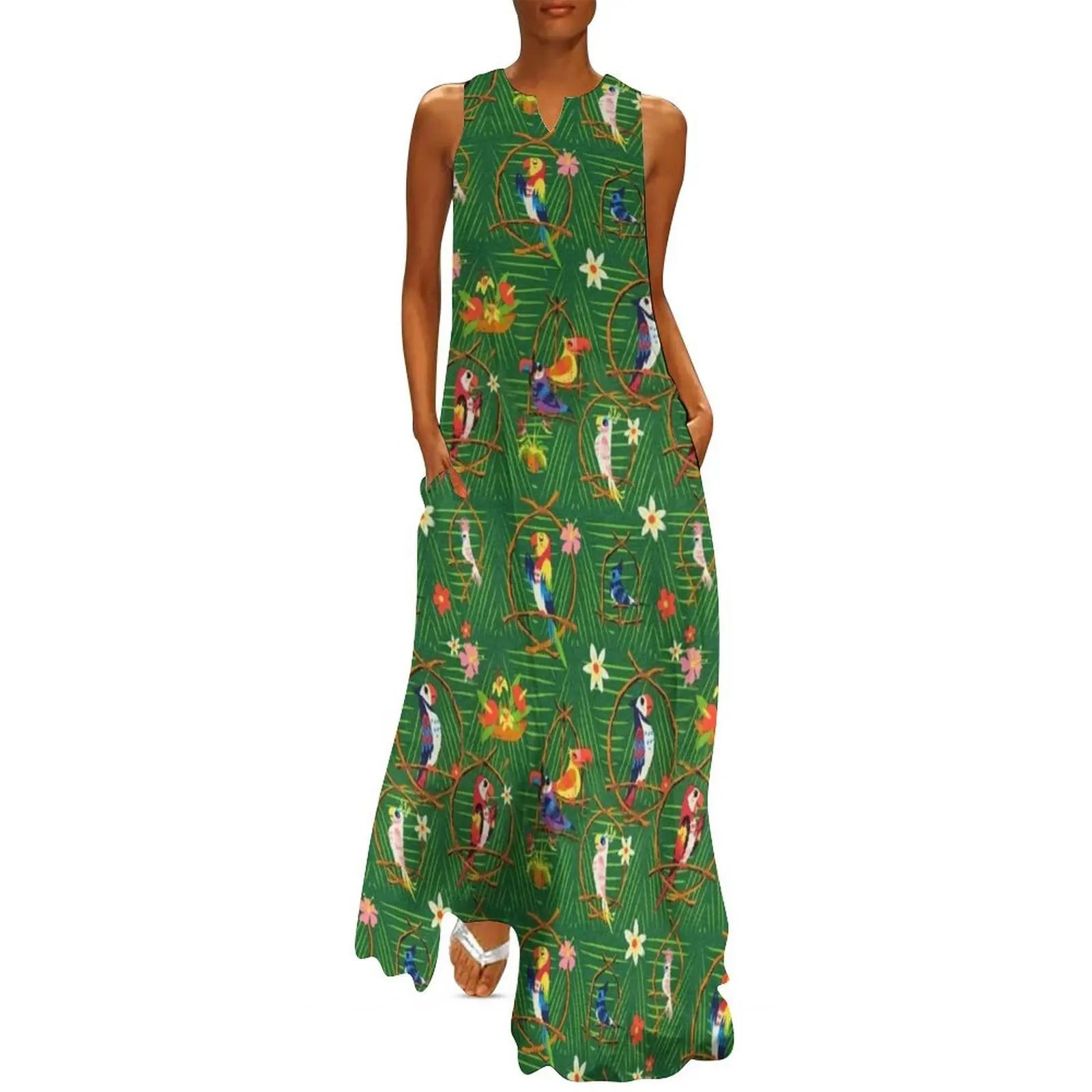 Enchanted Tiki Room Long Dress summer dress womens 2025 women's elegant loose dresses elegant dresses plus sizes