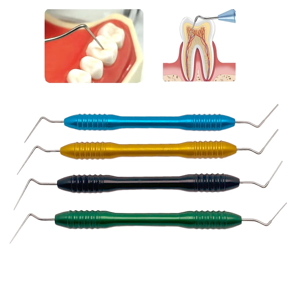 

Dental Endodontic Hand Plugger Tip Endo Teeth Filling Vertical Pressurizer Root Canal Filling Presser Dentist Instrument