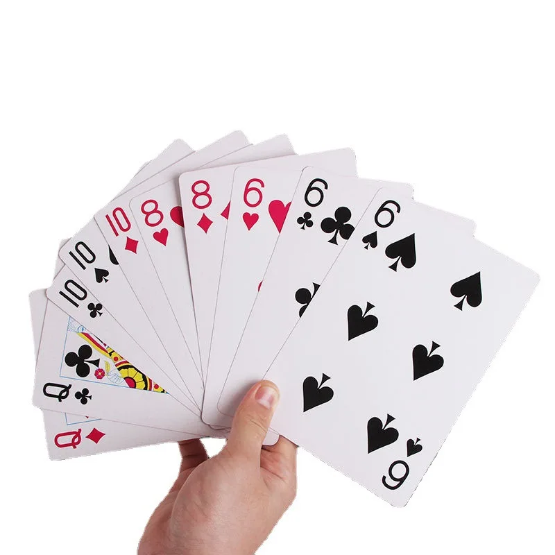 Huge Poker Playing Cards Cute Miniature Games Funny Toys For Friends Party Playing Card Games Dollhouse Accessories