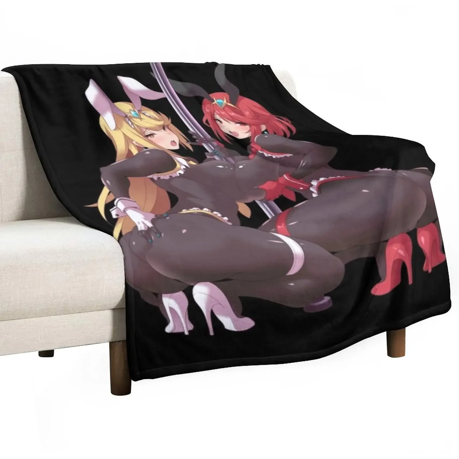 

Pyra & Mythra - 12 Classic . Throw Blanket Decoratives Beautifuls warm winter Luxury Thicken Blankets