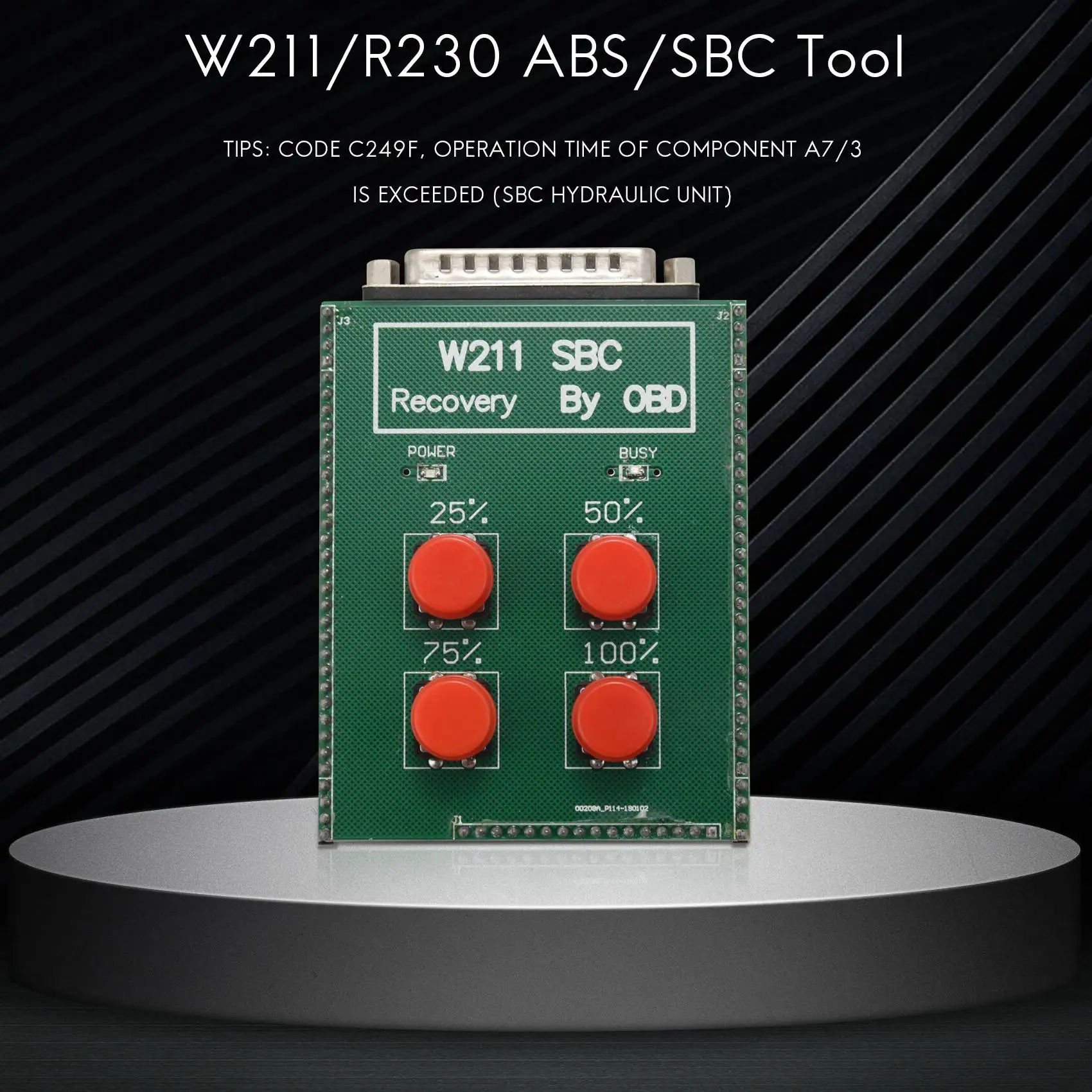 

Для OBD W211 R230 ABS SBC инструмент код ремонта C249F Сброс инструмент для Be -Nz SBC