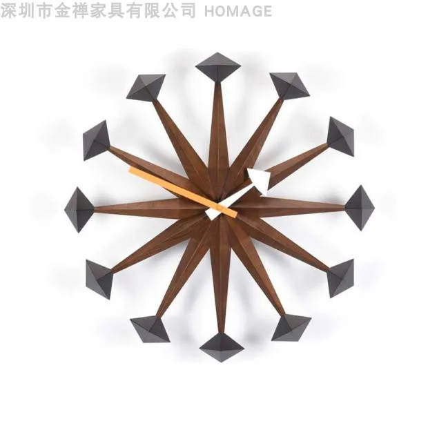 Nordic Ronde Massief Houten Wandklok Moderne Woonkamer Stil Creatief Ontwerp Wandklokken Luxe Accessoires voor Home Decor
