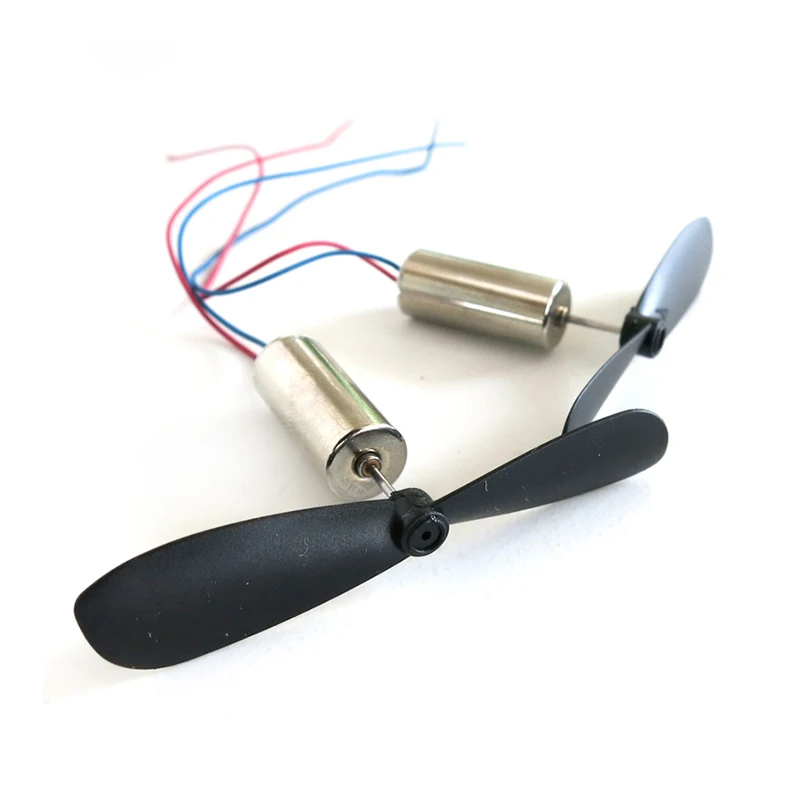 1set=2pcs DC3.7-4.2V 716 7*16MM Micro DIY Helicopter Coreless DC Motor With Propeller Great Torque High Speed Motor