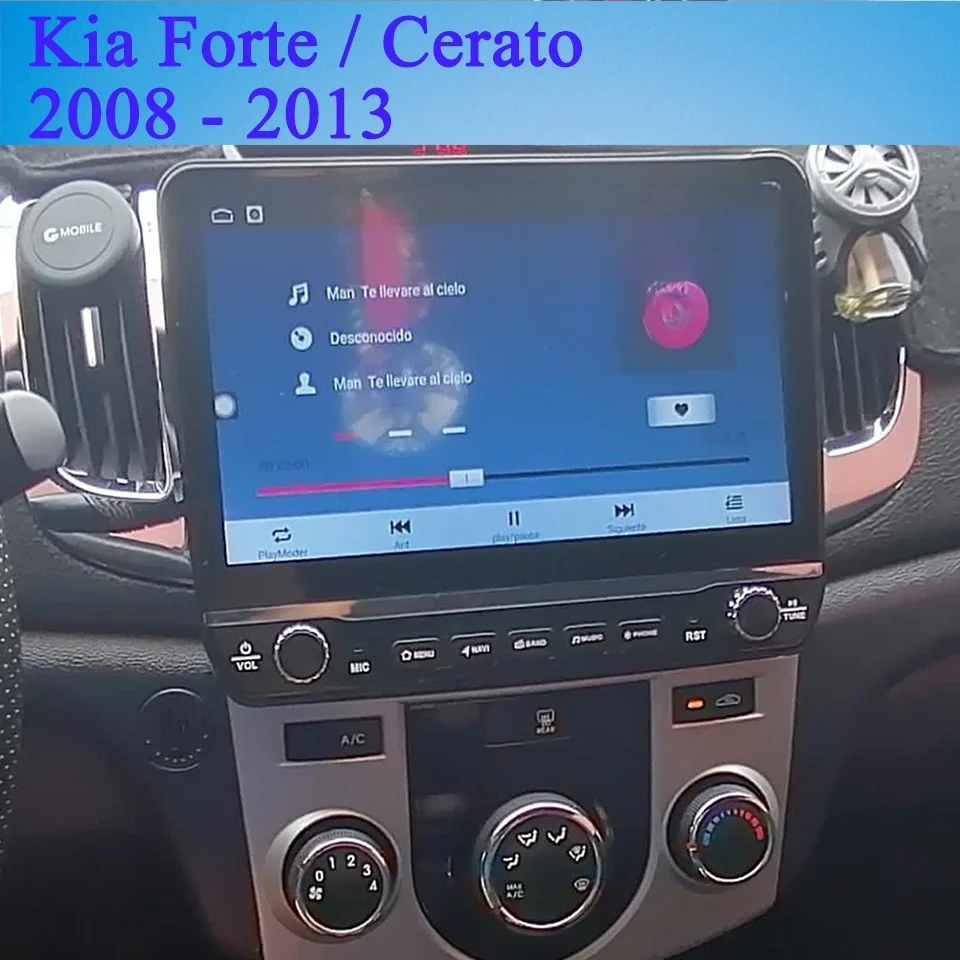 8G+128G Android 14 Car Radio Multimedia HU Head Unit Tape recorder DVD Cassette For Kia Cerato forte 2008 - 2013 Carplay Auto