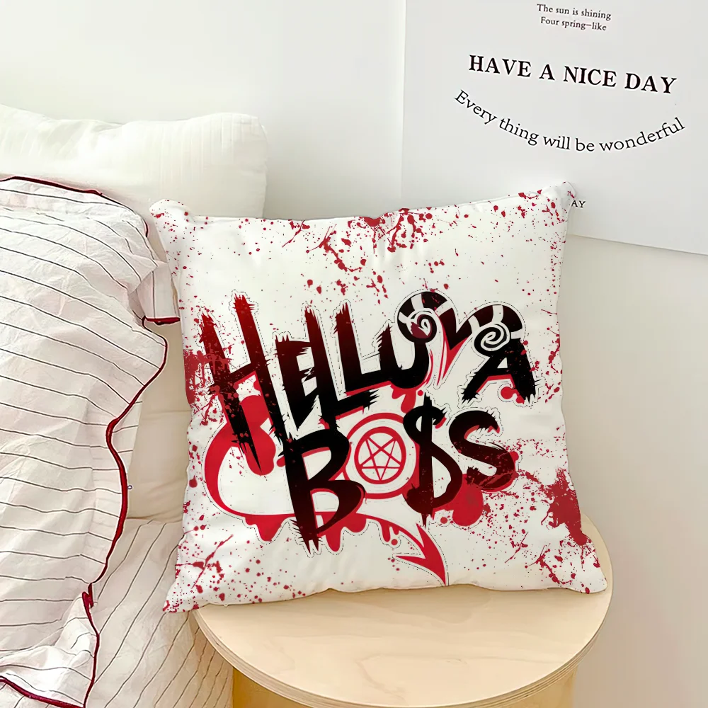 H-Helluva B-Boss Cartoon pillow cover Sofa living Printing Decoration Room Home Office Coffee Shop Car Nordic Simplicity Cover