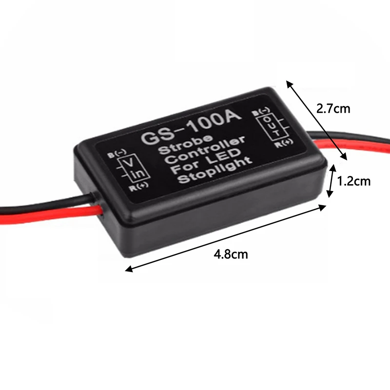 GS-100A أضواء الفرامل ستروب تحكم مصباح ليد خلفي صندوق التحكم مع فلاش سريع بطيء السلامة تحذير تنبيه تحكم للسيارة