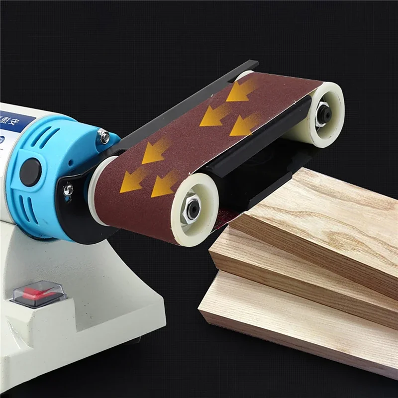 Imagem -05 - Tabela Abrasive Belt Head para Polishing Machine Metal Carpintaria Grinding Machine Sander Esquerda e Direita