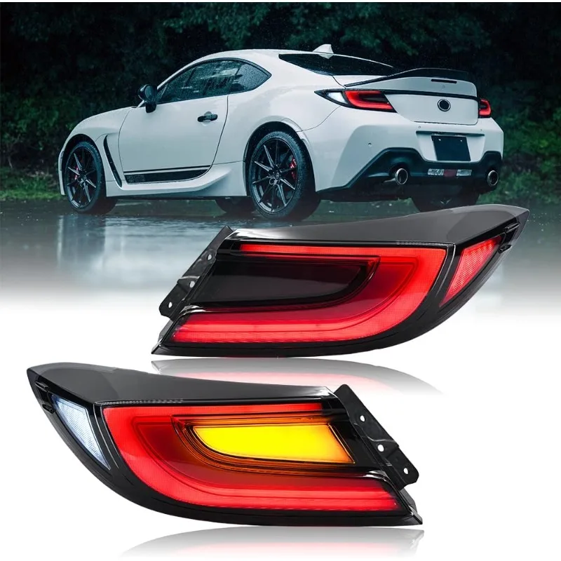 

Светодиодные задние фонари для Toyota GR86 Subaru BRZ 2-го поколения ZN8/ZD8 2021-2024 с анимацией запуска и последовательным указателем поворота (SMOKE)