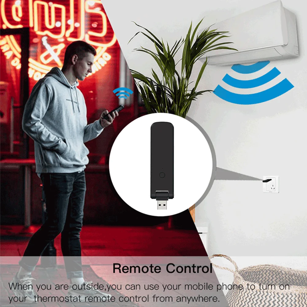 Tuya WiFi IR Remote Control For Smart Home USB Power Supply for TV AC Air Conditioner Work with Alexa Google Home Yandex Alice