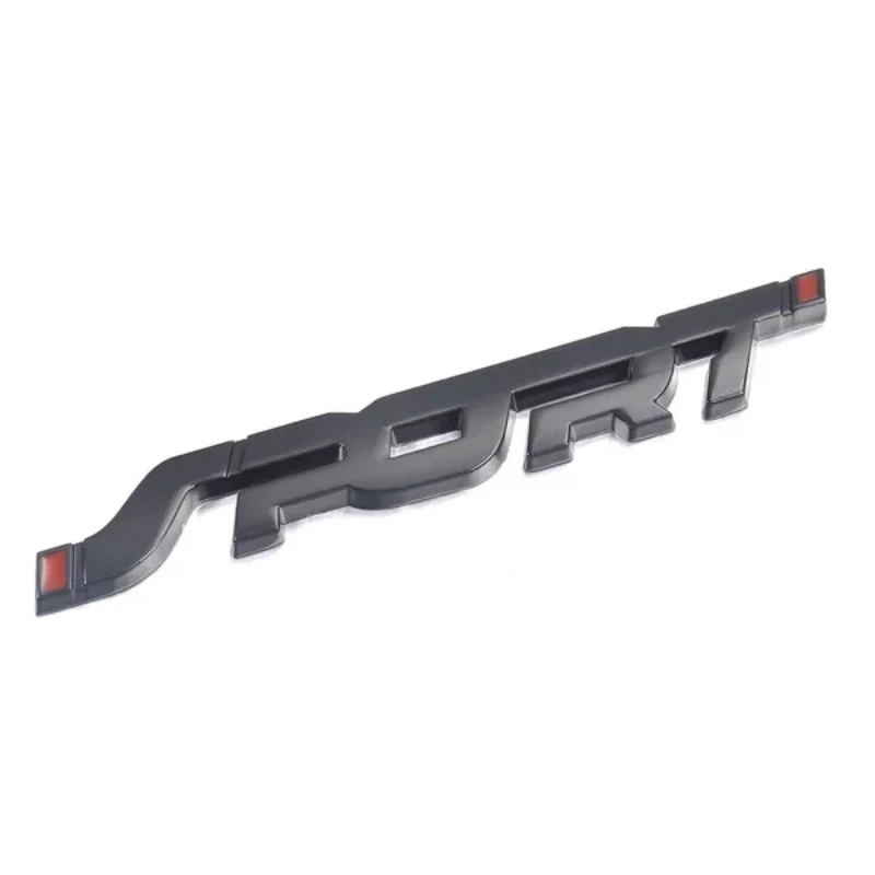 Pegatina de Metal 3D cromado negro para maletero de coche, accesorio deportivo de carreras, letras, logotipo, emblema, insignia, calcomanía