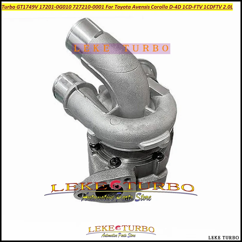 

Турбина ww Turbo GT1749V 727210 727210-0001 17201-0G010 727210-1 727210-2 для Toyota Avensis Corolla D-4D 1CD-FTV 1CDFTV 2.0L