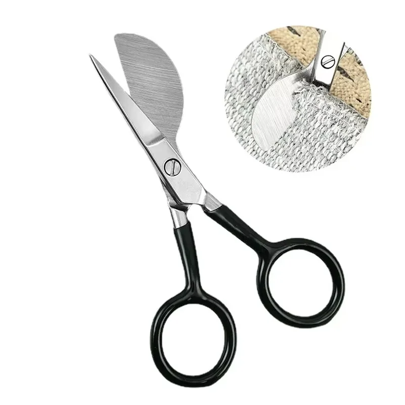 Tufted Carpet Trimmer Scissor Embroidery Scissors Duckbill Applique Scissors Household Sewing Crafting Shears Soft Rubber Handle