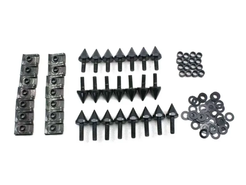 

Motorcycle Fairing Spike Screw Bolts Kit for 2000 2001 Yamaha YZFR1 YZF-R1 R1 Aluminum Accessories Black / Silver