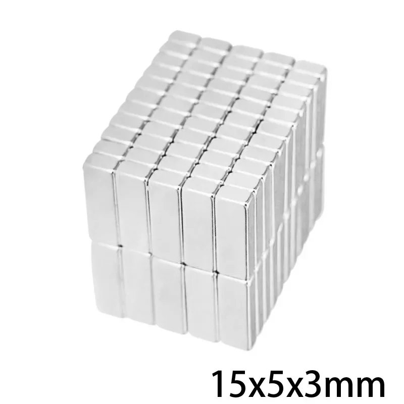 15x5x3 Block Super Strong Magnetic Magnets 15mm*5mm*3mm For Home Refrigerators, Offices DIY 15x5x3mm 15*5*3