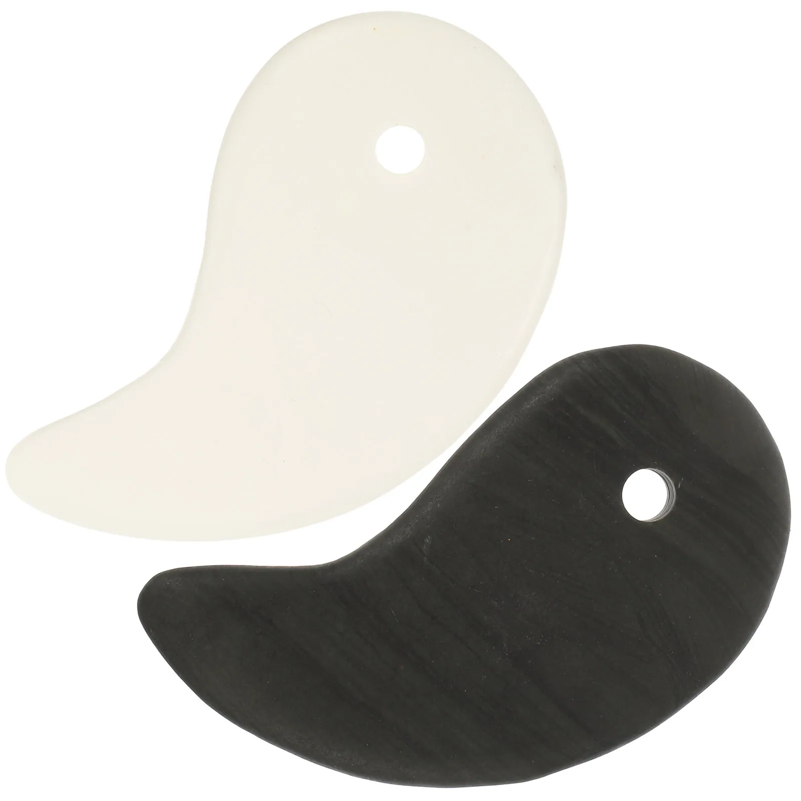 

Компактный массажный скребок, 2 шт., прочный массажер для лица, гладкие края, многоразовый домашний физиотерапевтический инструмент, принадлежности для шеи