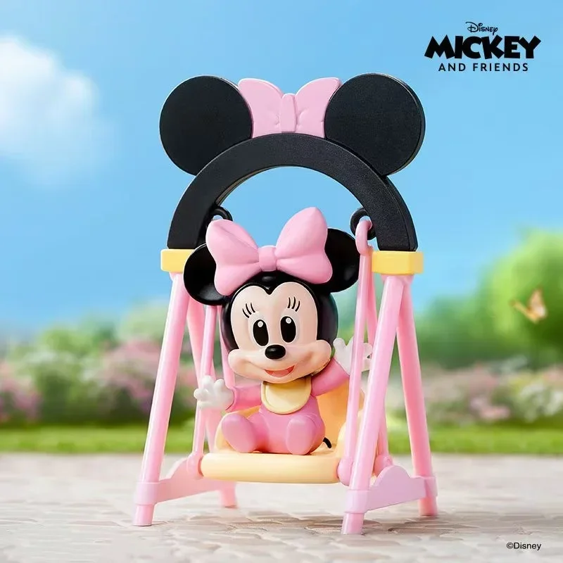 Genuine Disney Swing Series Blind Box Model Toys Mystery Guess Bag Cotton Mickey Minnie Donald Duck Anime Figures Dolls Gift