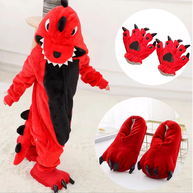 Dinosaur  Anime Cosplay Costumes Boys Girls Jumpsuit Adults Hooded Pajamas Kids Kigurumi Unicorn Cartoon Onesies For Christmas