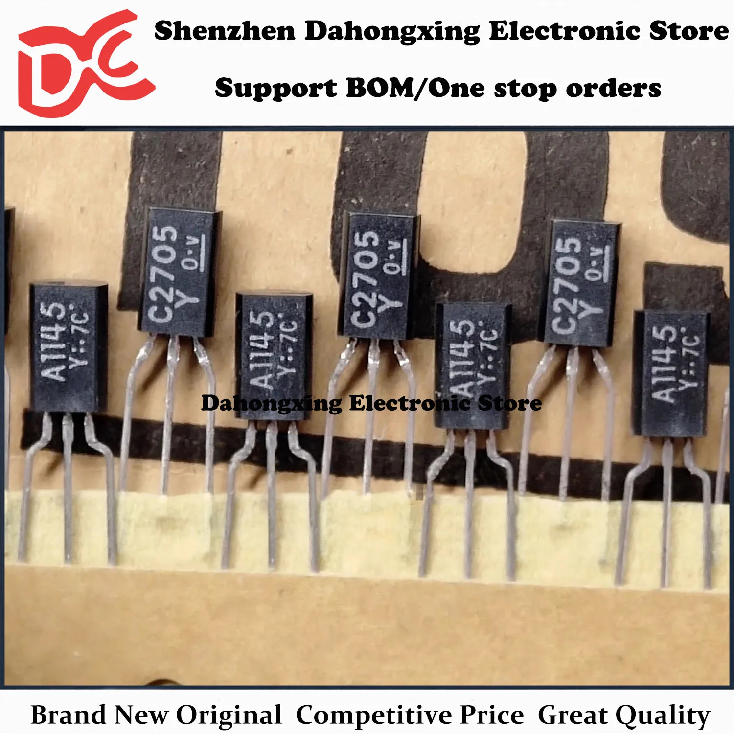 

New Original 10Pairs 2SA1145 A1145 + 2SC2705 C2705 TO-92 Audio Amplifier Transistor Electronic Components Great Quality