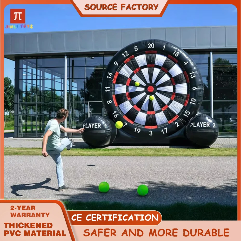 

Outdoor Inflatable Soccer Ball and Darts Game Set All-In-One Soccer and Darts Target Sports Game Fun Outdoor Activities Children