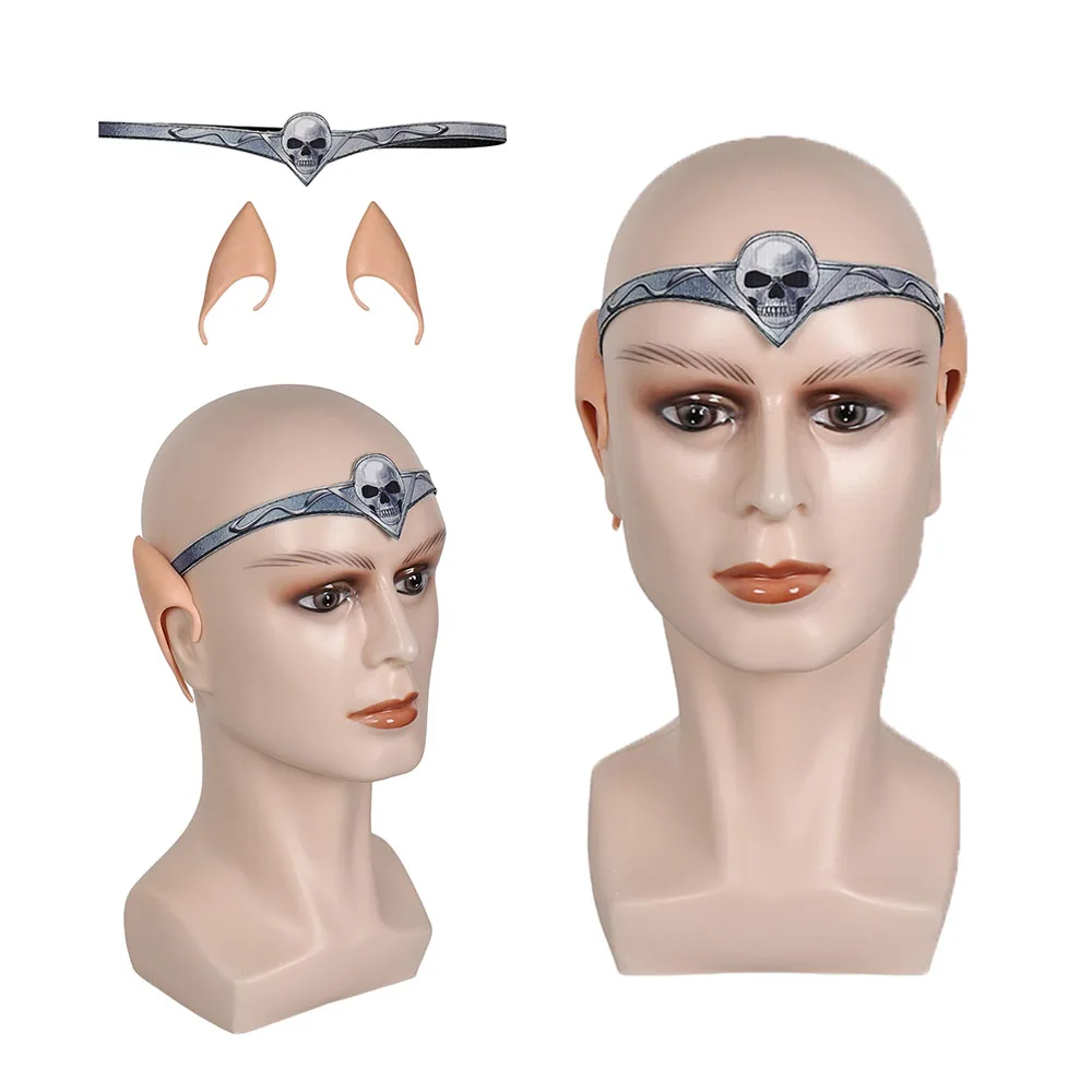 Game Balder Cos Gate Astarion Cosplay Fantasy Headband Elf Ear Set Adult Woman Man Roleplay Halloween Carnival Disguise Props